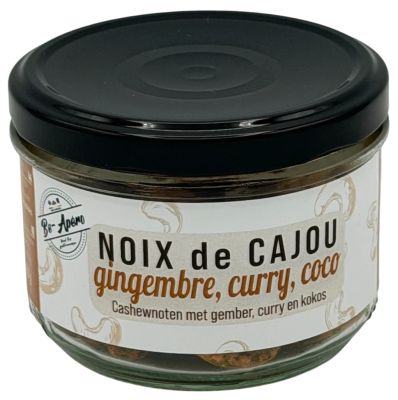 Noix de cajou gingembre, curry et coco